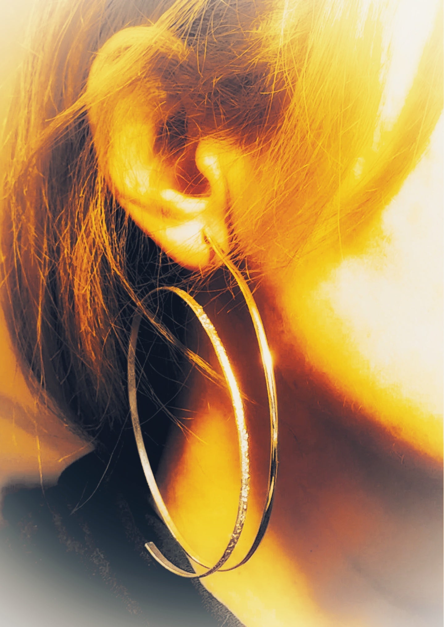 Aros dobles originales plateados