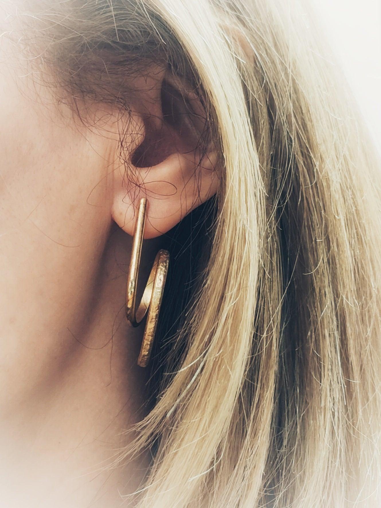 Pendientes chapados en oro - Amparo Valencia Joyas