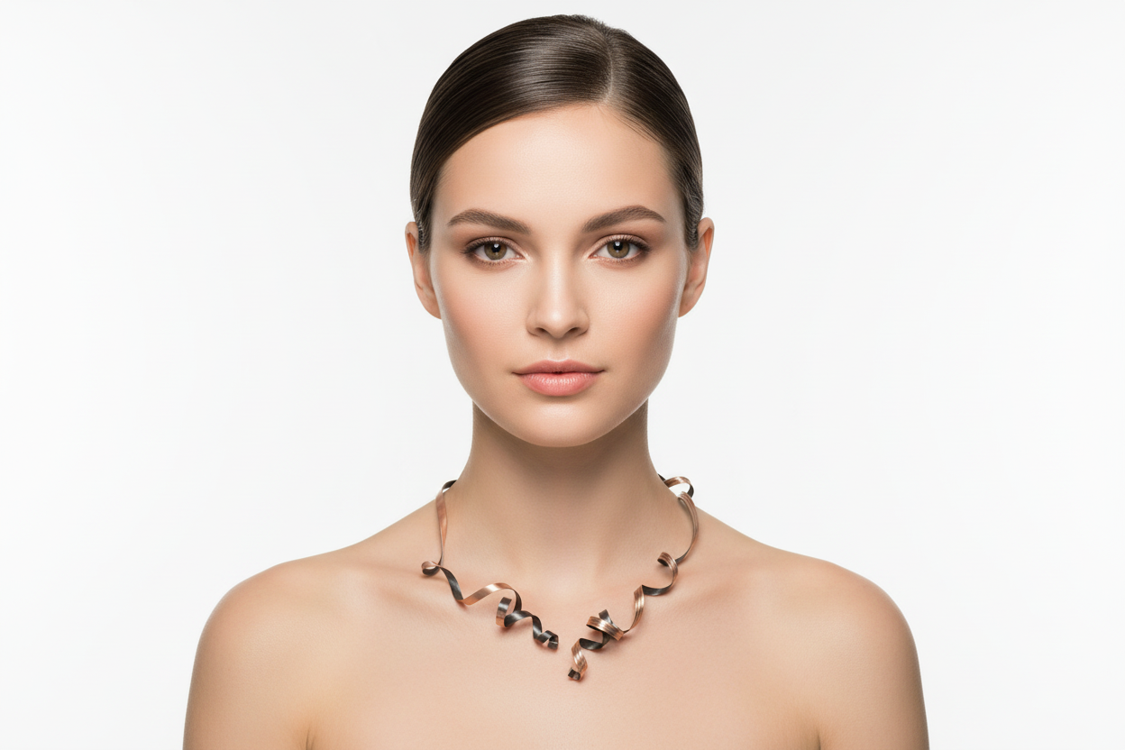 Collar Espiral cobre